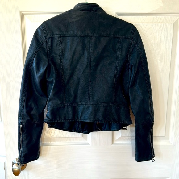 We the Free / Free People Vegan Leather Jacket XS - Picture 3 of 8